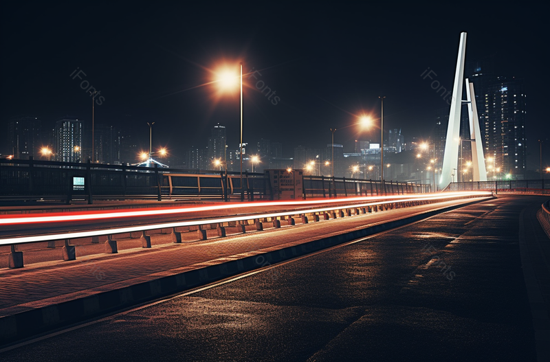 夜晚灯火通明的市区街景城市道路摄影图,高清,摄影图,摄影图片,图片大全,摄影图免费下载